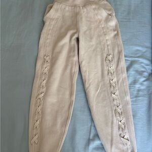 Lululemon Athletica Beige Joggers with Side Lacing